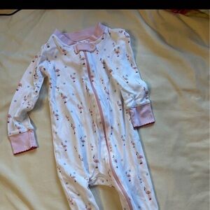 Charming Christmas Flamingo Print Kids Footie